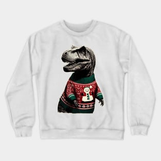 Christmas Tyrannosaurus Crewneck Sweatshirt